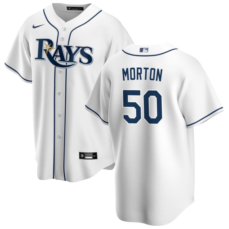 Nike Men #50 Charlie Morton Tampa Bay Rays Baseball Jerseys Sale-White